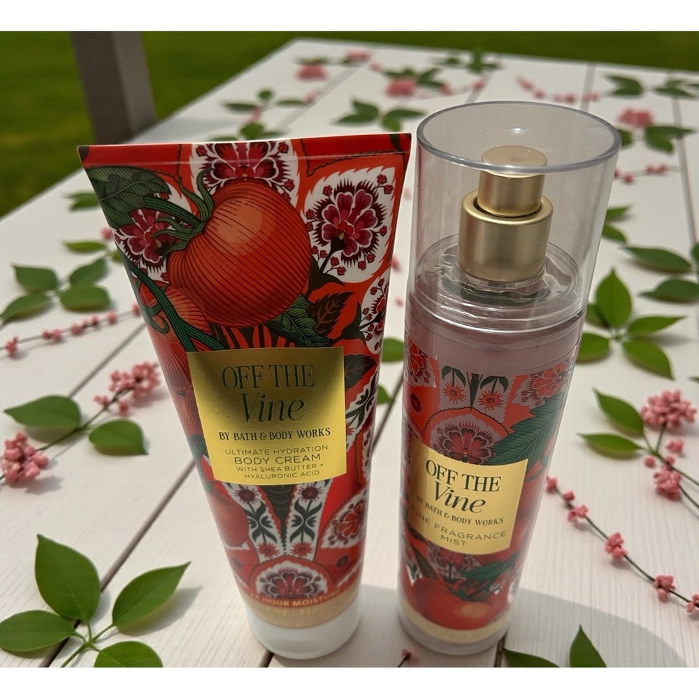 Bath &‎ Body Works Off The Vine Body Cream Fragrance Mist 8 oz Tomato Geranium